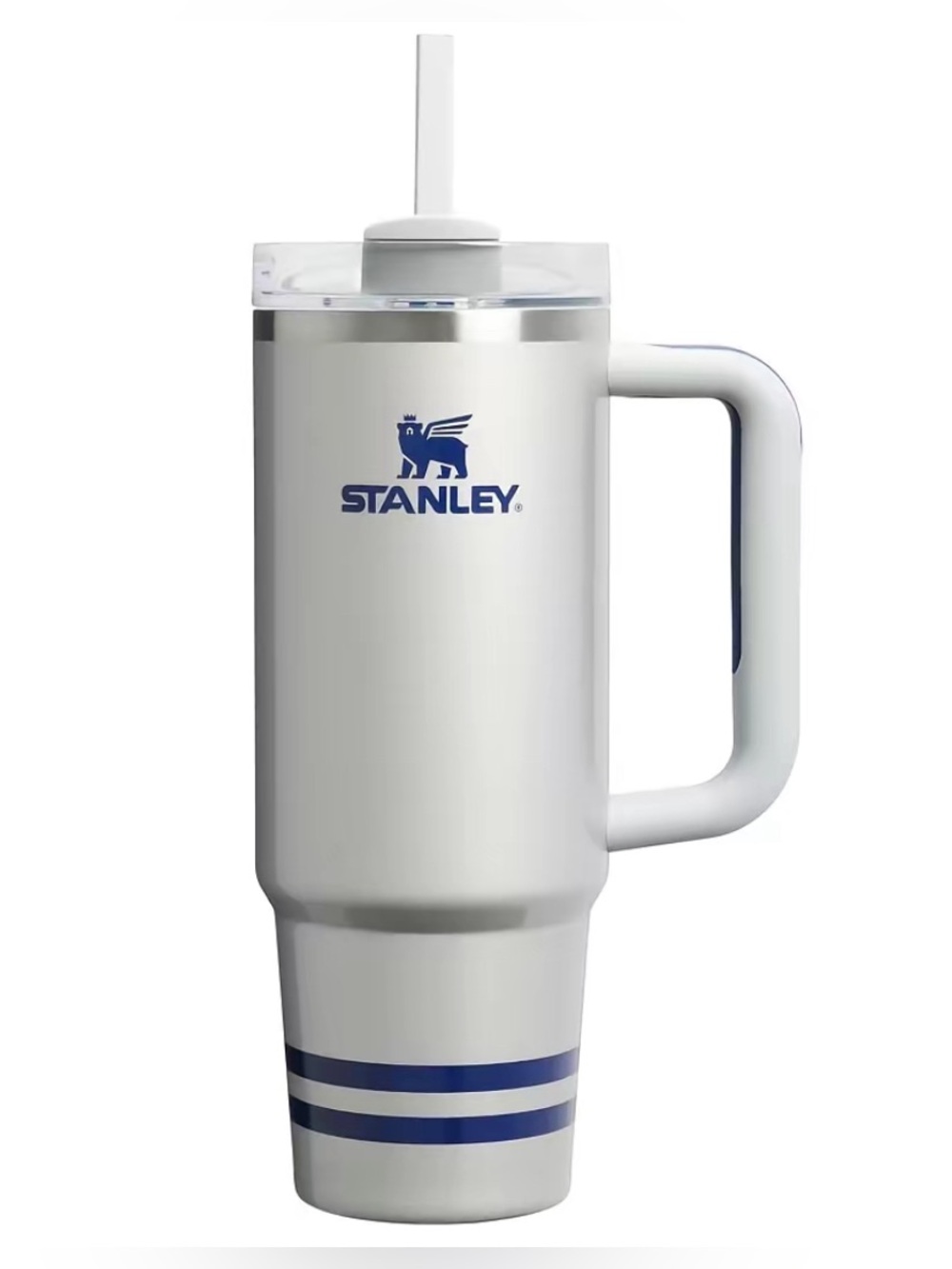 40 oz Stanley Metallic Shimmer silver blue navy Tumbler 40oz New tags limited